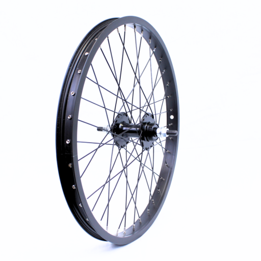 BICYCLE WHEEL 20" BMX FREEWHEEL BLACK